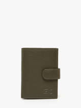 Portefeuille Leder Crinkles Groen caviar 14600